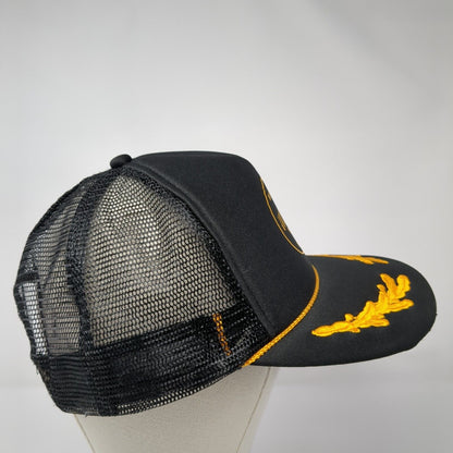 Malibu Axis Just Ride Tour '18 Rope Trucker Hat Black One Size Mesh Back