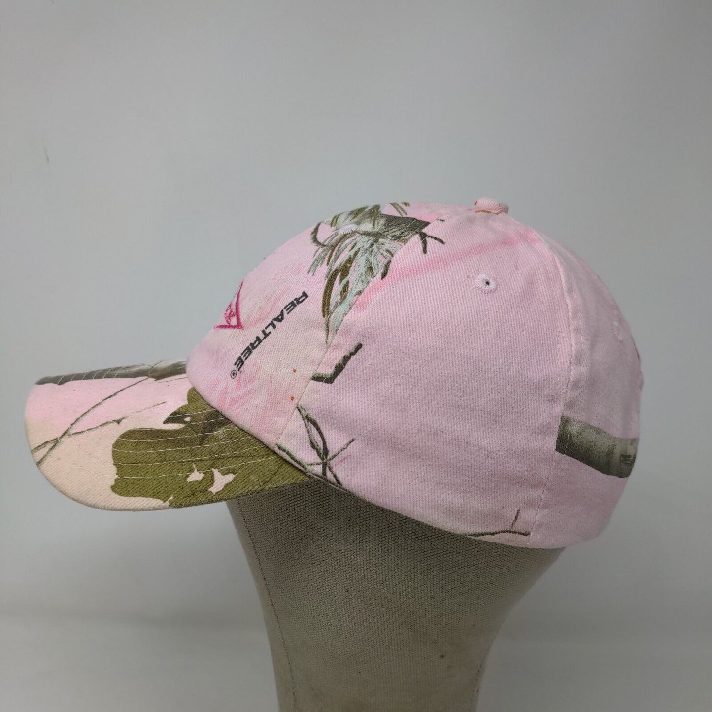 Kati Women's Strapback Hat Pink Camo Size OSFA Embroidered Amerex Logo