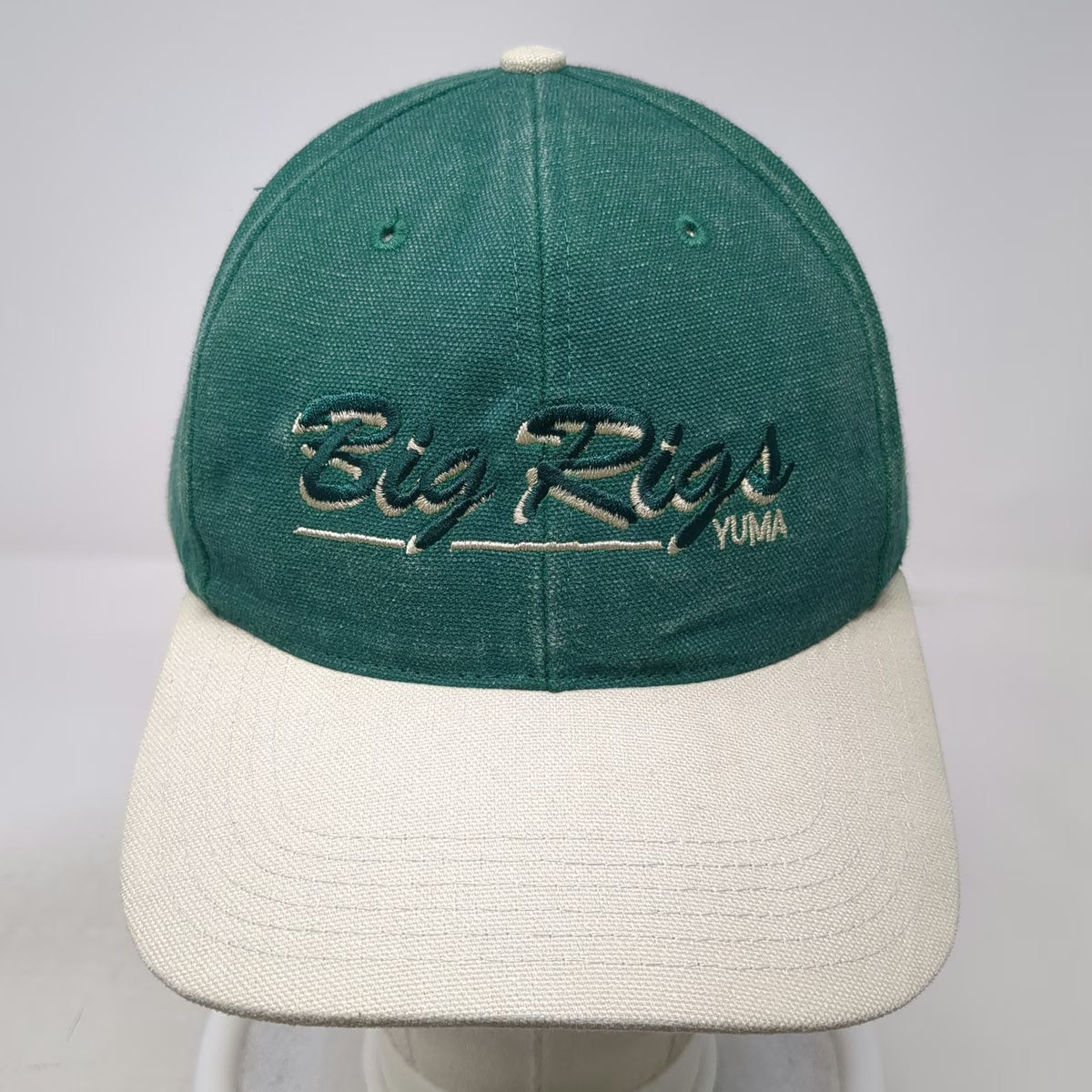 Richardson Baseball Cap Green Beige One Size Big Rigs Yuma Slideback Hat