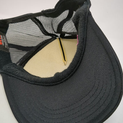 Otto Trucker Hat Black One Size Maui Wave Riders Hawaii Mesh Snapback Surfer
