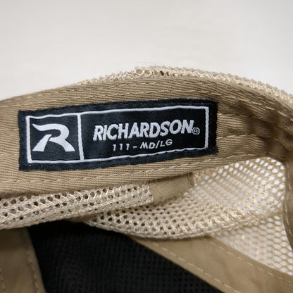 Richardson Trucker Hat Black L Snapback Mesh Kiewit Construction Embroidery