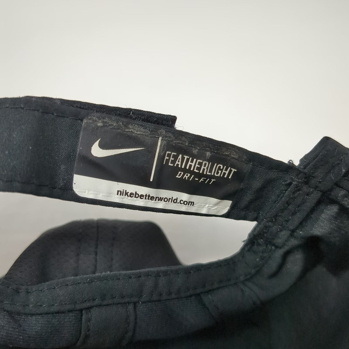 Nike Baseball Cap Black One Size Dri-FIT Featherlight Performance Running Hat