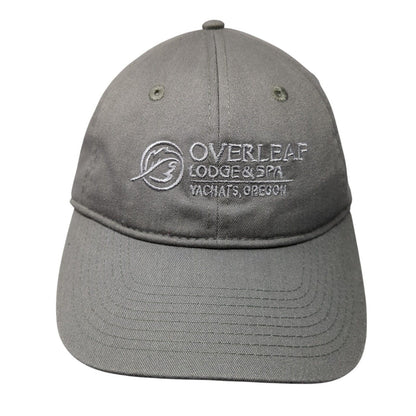 Overleaf Lodge & Spa Slideback Hat Gray One Size Adjustable Embroidered