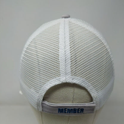 Bass Strapback Mesh Back Trucker Hat Gray One Size Embroidered Member