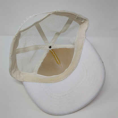 Sessler Metals Inc. Snapback Rope Trucker Hat White One Size Mesh Back