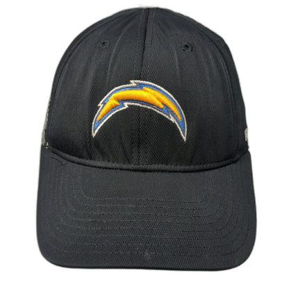 Chargers NFL Reebok Cap Black One Size Side Bolt Logo Stretch Fit Pattern Hat