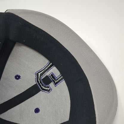 Letter G Fitted Hat Black Small Embroidered Letter Laser Cut The Game