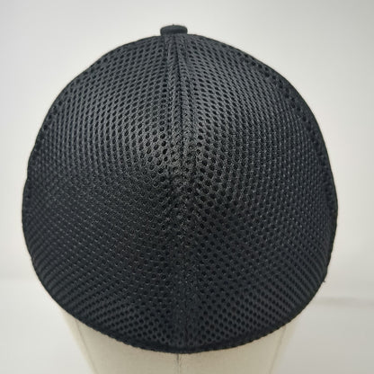 New Era Baseball Cap Black XL SD Backcountry Aviation Mountain Mesh Fitted Hat