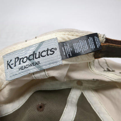 K-Products Simplot Baseball Cap Gray Brown One Size Contrast Stitching Hat