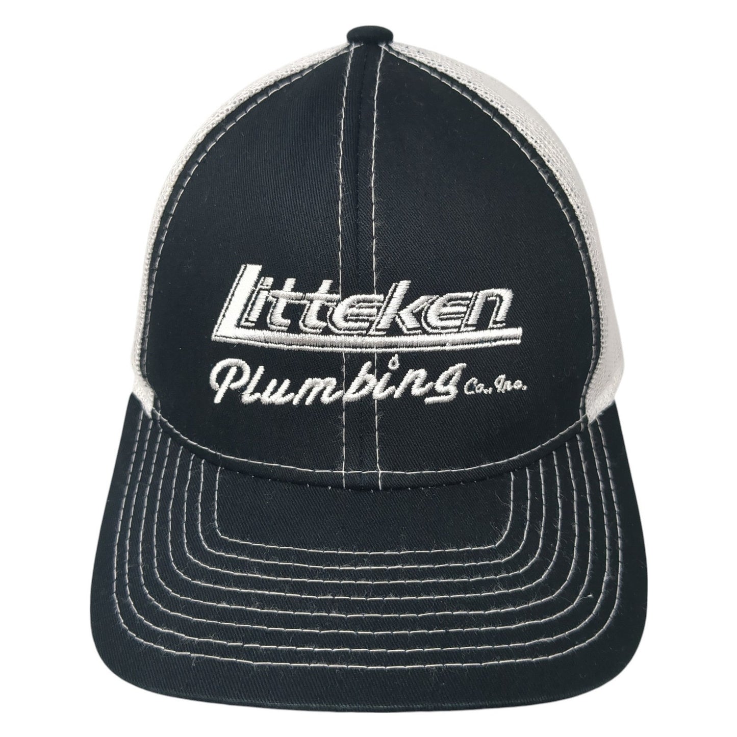Litteken Plumbing Co., Inc. Strapback Trucker Hat Black One Size Adjustable