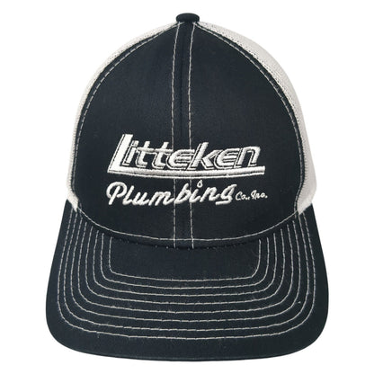 Litteken Plumbing Co., Inc. Strapback Trucker Hat Black One Size Adjustable