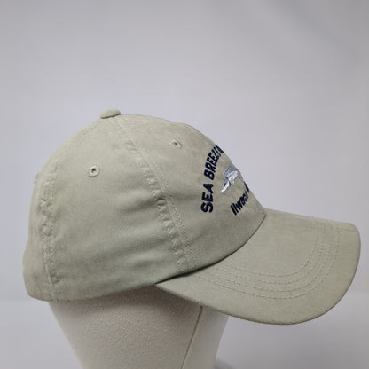 Sea Breeze Charters Ilwaco WA Slideback Hat Green One Size 6 Panel