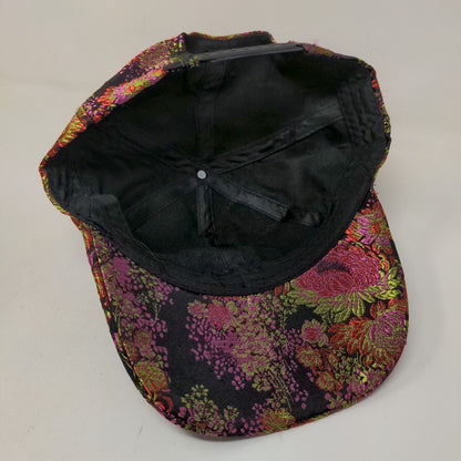 Unbranded Women's Embroidered Floral Colorful Hat Adjustable Logo