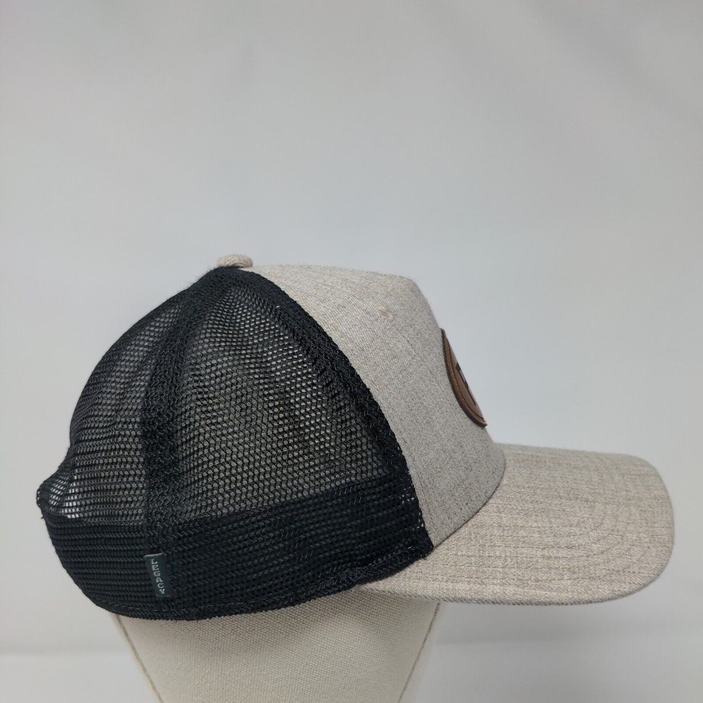 PNW Seaside Oregon Snapback Trucker Hat Tan One Size Mesh Back Legacy