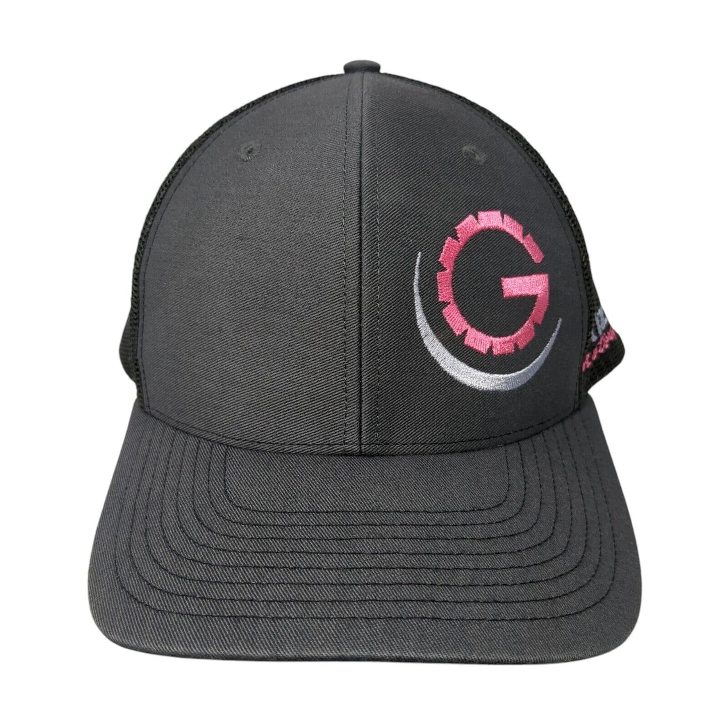 Grizzly Motorsports Snapback Mesh Back Trucker Hat Gray One Size 6 Panel