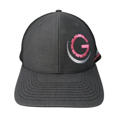 Grizzly Motorsports Snapback Mesh Back Trucker Hat Gray One Size 6 Panel