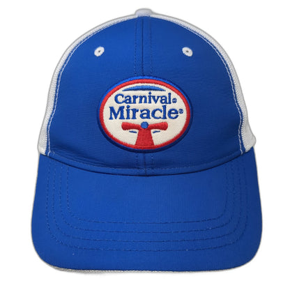 Ahead Baseball Cap Blue One Size Carnival Miracle Logo Mesh Back Adjustable Hat