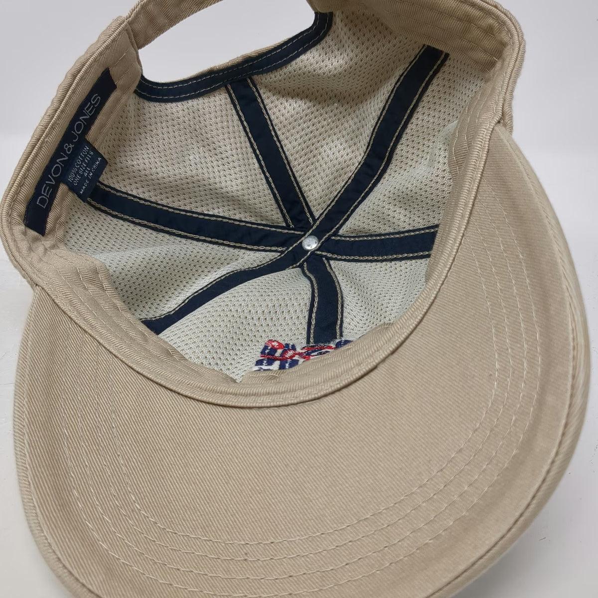 Devon & Jones Baseball Cap Beige One Size MSU REC Just Play Embroidered Hat