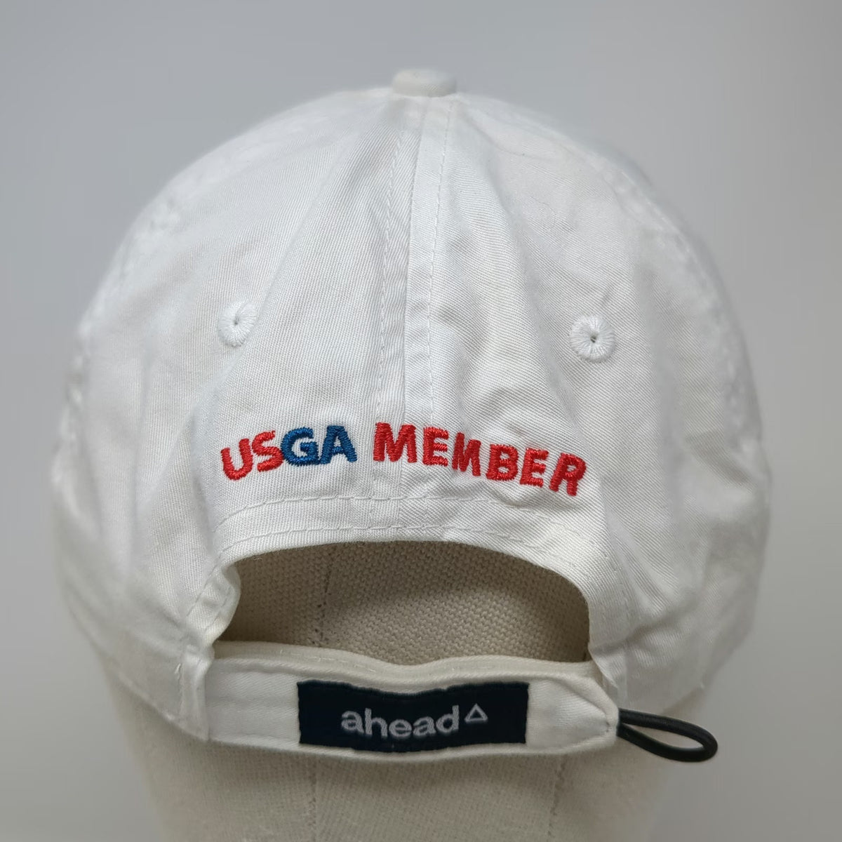 ahead Baseball Cap White One Size USGA Member LACC 123rd U.S. Open Cotton Hat