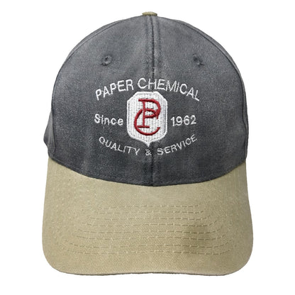 Toppers Inc Baseball Cap Gray One Size Two Tone Slideback Paper Chemical Hat