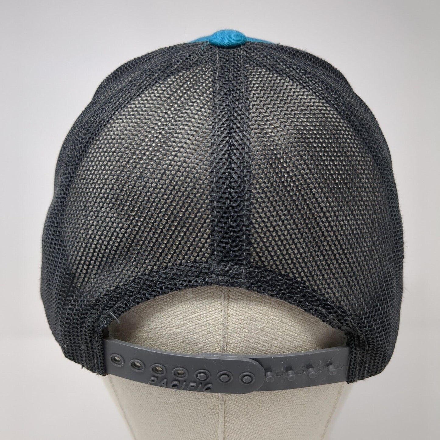 Akaushi Desert Mountain Snapback Mesh Back Trucker Hat Blue One Size