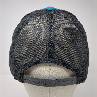 Akaushi Desert Mountain Snapback Mesh Back Trucker Hat Blue One Size