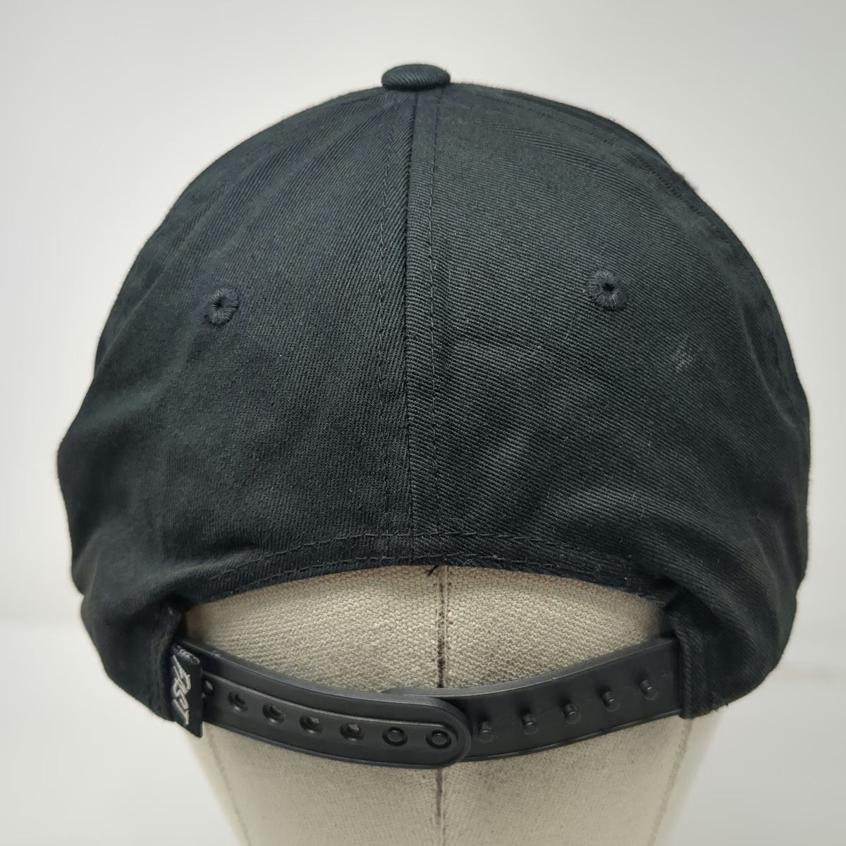 Fasthouse 5 Panel Black One Size Snapback Patch Checkered Flag Logo Moto Hat