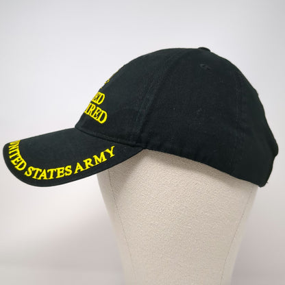 Eagle Crest Baseball Cap Black One Size Retired Not Expired US Army Veteran Hat