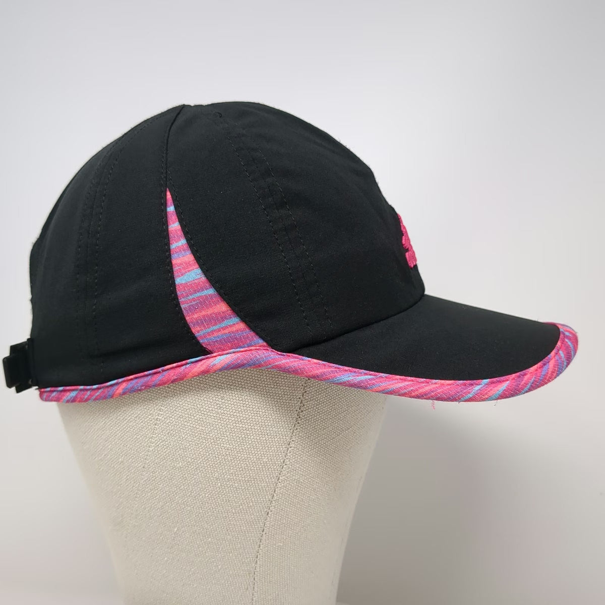 Adidas Baseball Cap Black One Size adizero Strapback Embroidered Athletic Hat