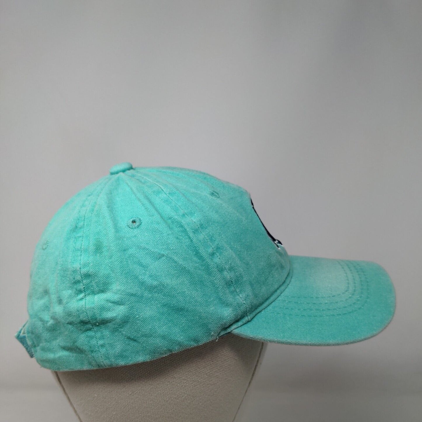 Sea Turtle Crab Island Strapback Hat Bluish-Green OSFM Destin Florida