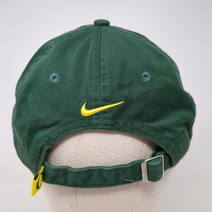 Nike Oregon Ducks NCAA Cap Green One Size Embroidered Logo Slideback Strap Hat