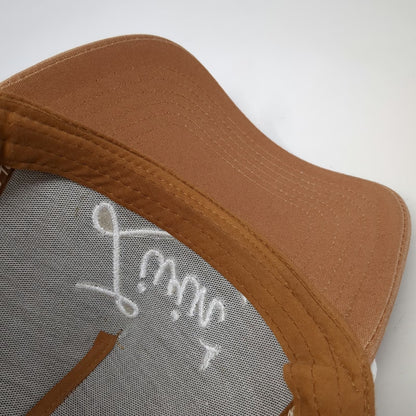 Too Turnt Trucker Brown Hat One Size Livin Script White Rope Snapback Cotton