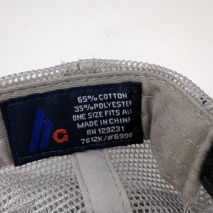 Codeworks Strapback Trucker Hat Gray One Size Adjustable Mesh Back Distressed