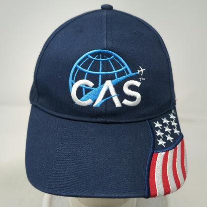 Rock Point Baseball Cap Blue One Size CAS Aviation American Flag Bill Hat Logo