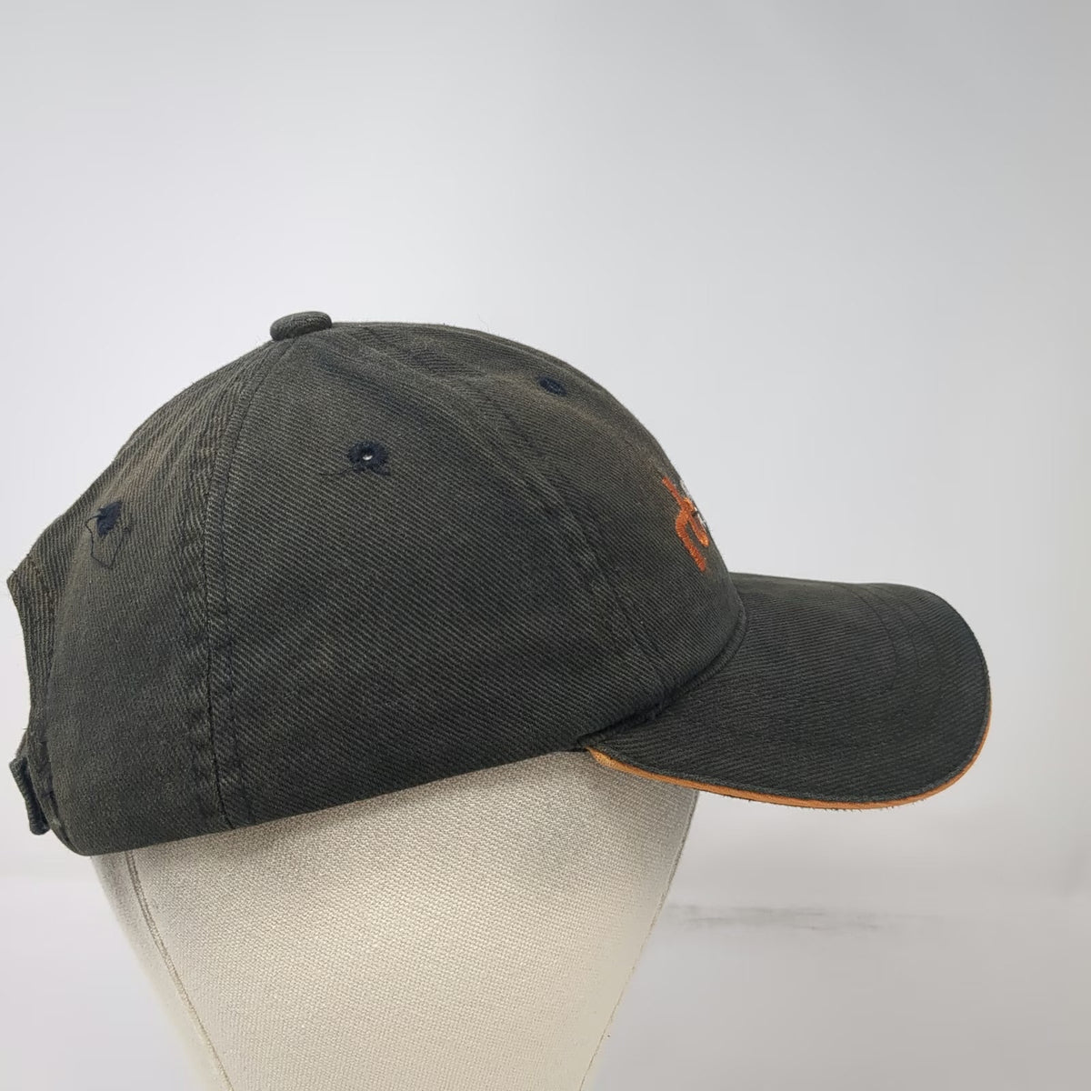 Ritchie Bros Auctioneers Black Orange One Size Strapback Baseball Cap Hat