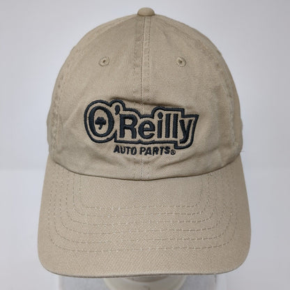 O'Reilly Auto Parts Strapback Hat Tan One Size Adjustable 6 Panel Solid