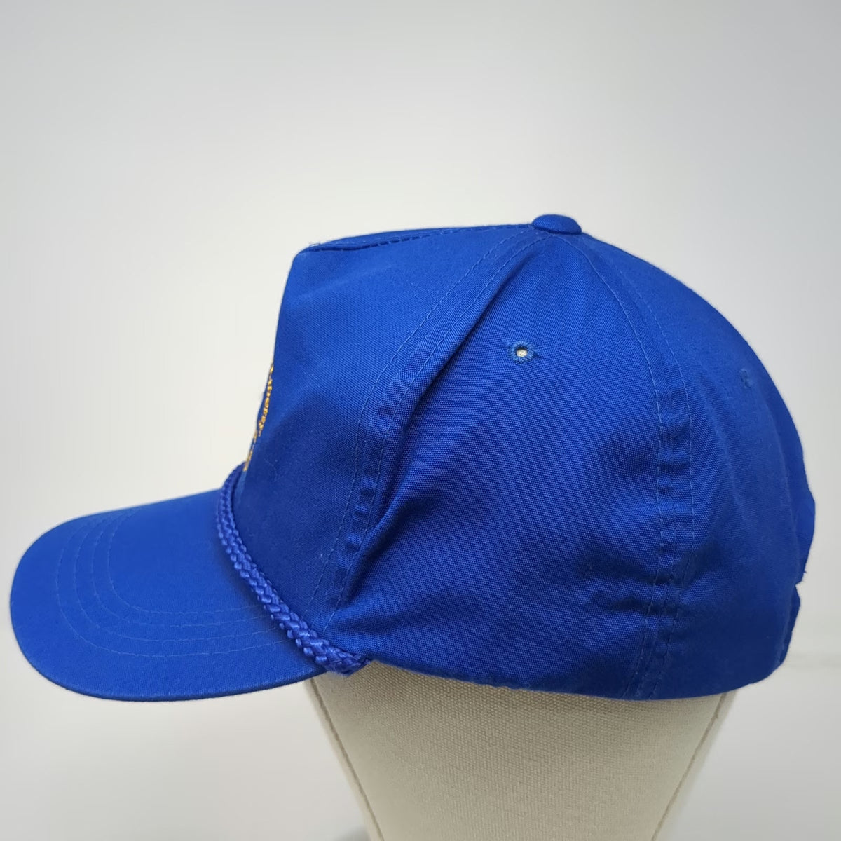 Yupoong 5 Panel Blue One Size Hat Birthplace American Liberty Lexington MA Rope