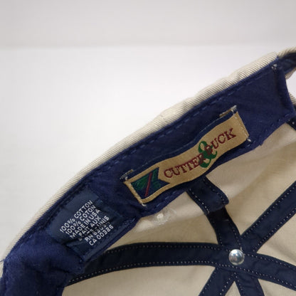 Cutter & Buck Patch Slideback Hat Tan One Size Adjustable 6 Panel