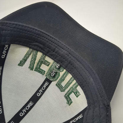 G/FORE Snapback Hat Black One Size Verde 3D Embroidery Golf Nylon Blend Tech