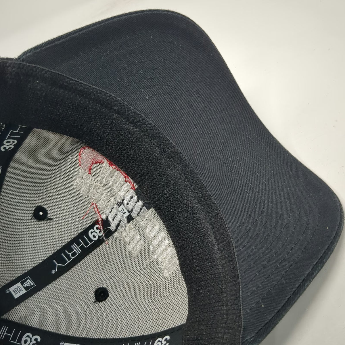 New Era Baseball Cap Black XL Meridian Automotive Mesh Back Stretch Fit Hat