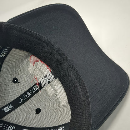 New Era Baseball Cap Black XL Meridian Automotive Mesh Back Stretch Fit Hat