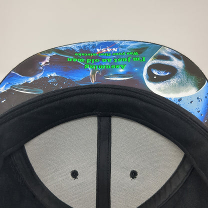 Alien Snapback Hat Black One Size Adjustable Embroidered Tilgomedal