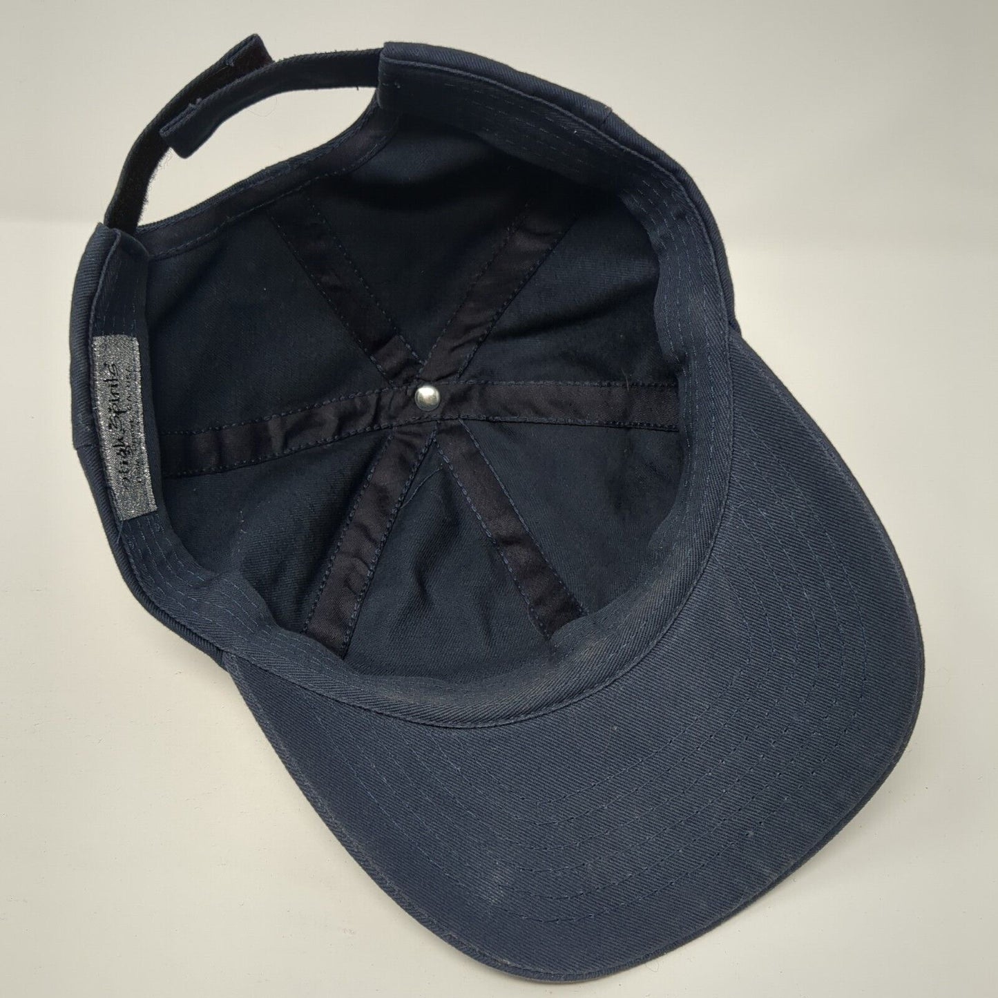 High Spirits Bling Strapback Hat Blue One Size Adjustable Rhinestone