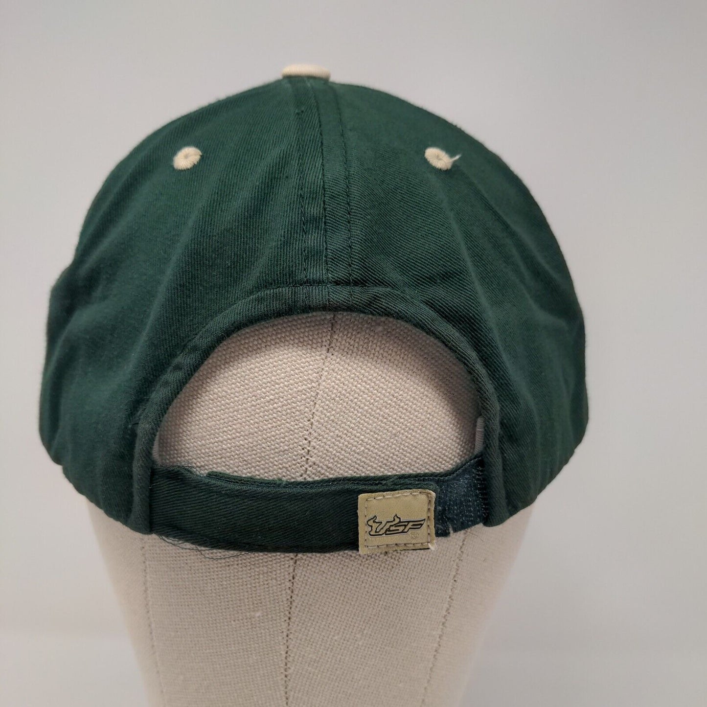 USF South Florida Bulls Strapback Hat Green Embroidered Logo OSFA NCAA