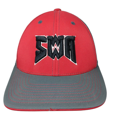 Pacific Headwear Fitted Mesh Back Trucker Hat Multi 6 7/8-7 3/8 Embroidered