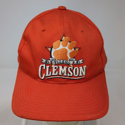 Starter Clemson Tigers NCAA Hat Orange Snapback Green Underbill Cap Vintage
