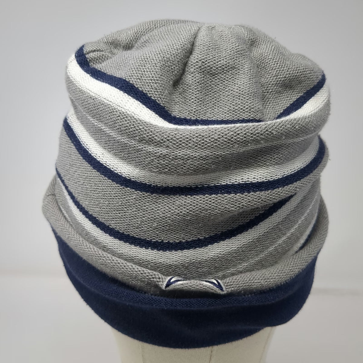 Dallas Cowboys NFL Beanie Blue Gray White One Size Reversible Striped Star Hat