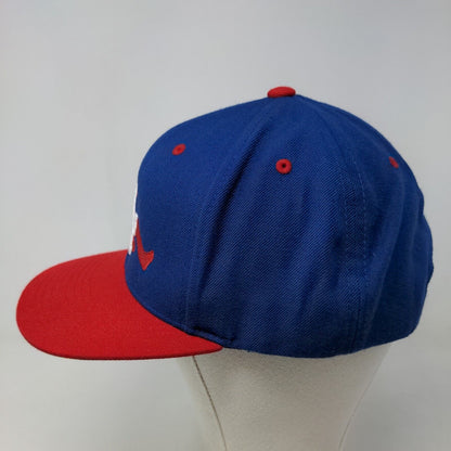 Sport Tek Men's Snapback Hat Blue OSFA Embroidered LA Logo Acrylic Wool Blend