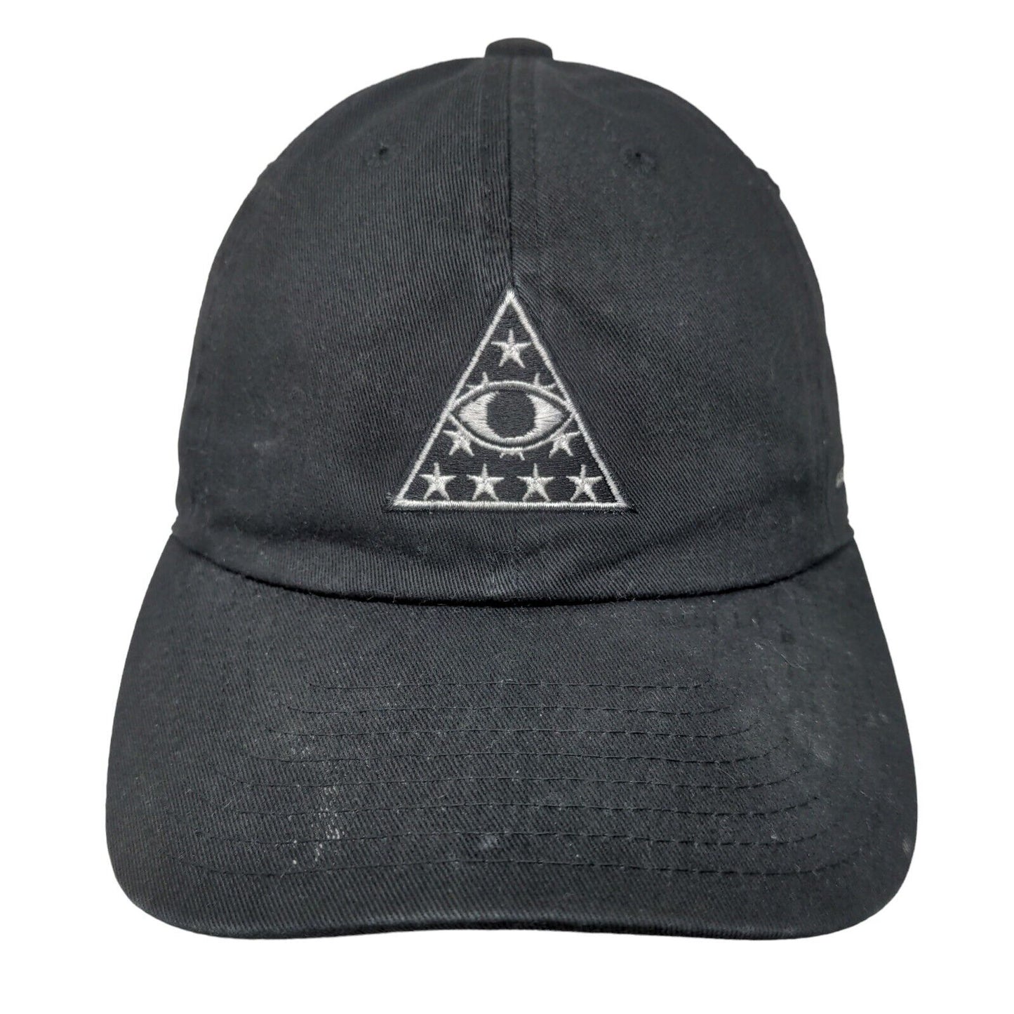 Illuminati Slideback Hat Black One Size Adjustable Embroidered Field Grade