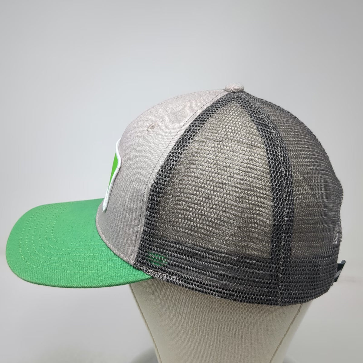 Namebrand Gray Green Trucker Hat One Size Idaho Central Credit Union Mesh Patch